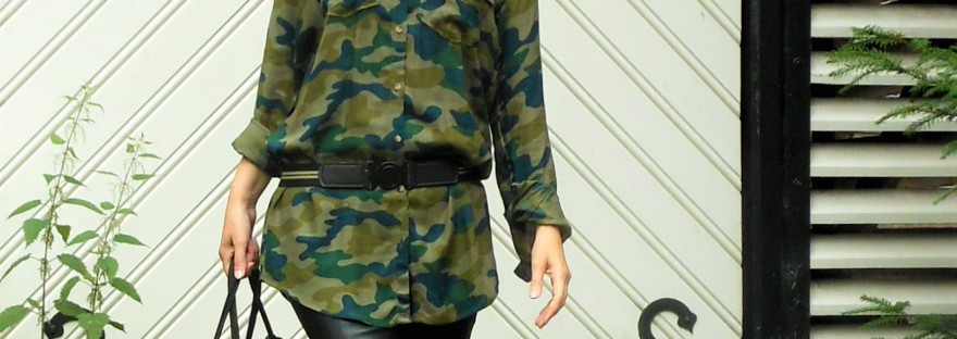 military trend fashion blogger